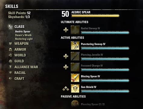 eso skills list.